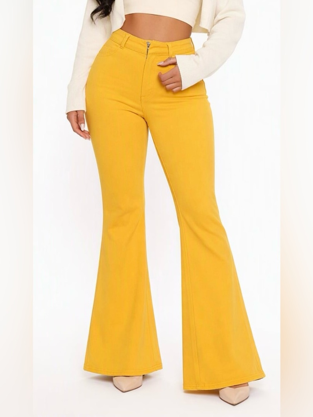 FASHION NOVA SANTORINI SUPER STRETCH FLARE JEANS — SIZE 20 PLUS — WORN ONCE